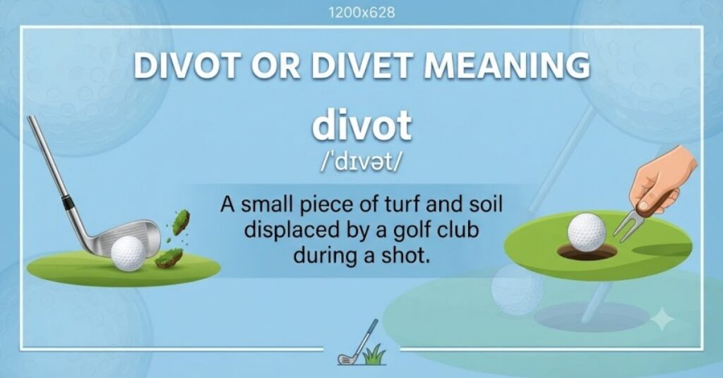 Divot or Divet Meaning