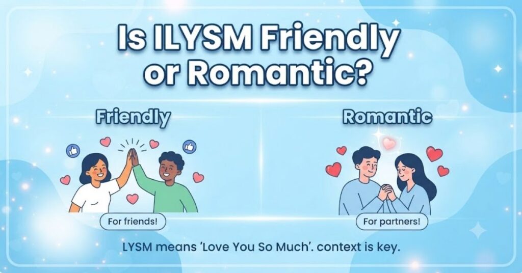 Is ILYSM Friendly or Romantic?