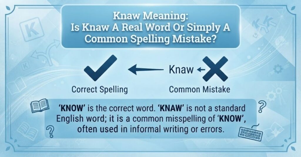 Knaw Meaning: Is Knaw A Real Word Or Simply A Common Spelling Mistake?