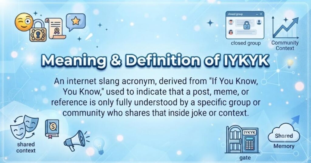 Meaning & Definition of IYKYK