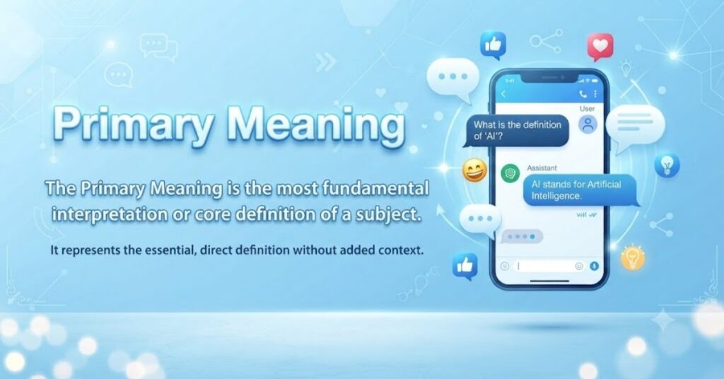 Primary Meaning