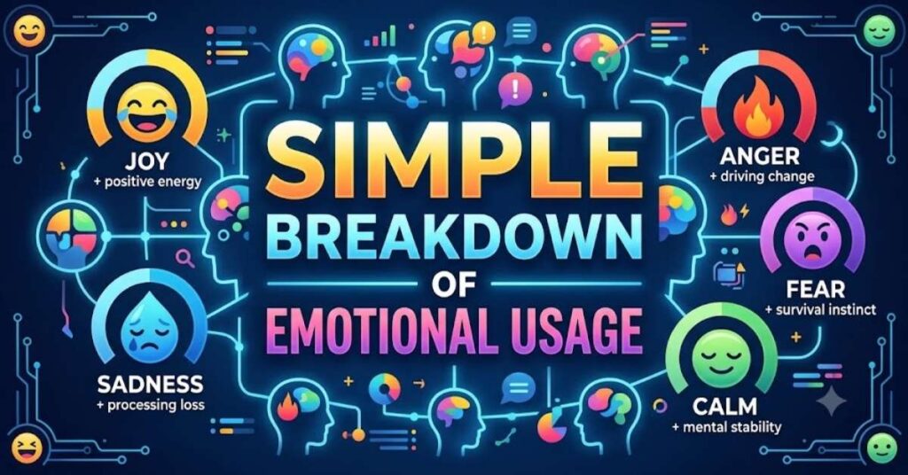 Simple breakdown of emotional usage