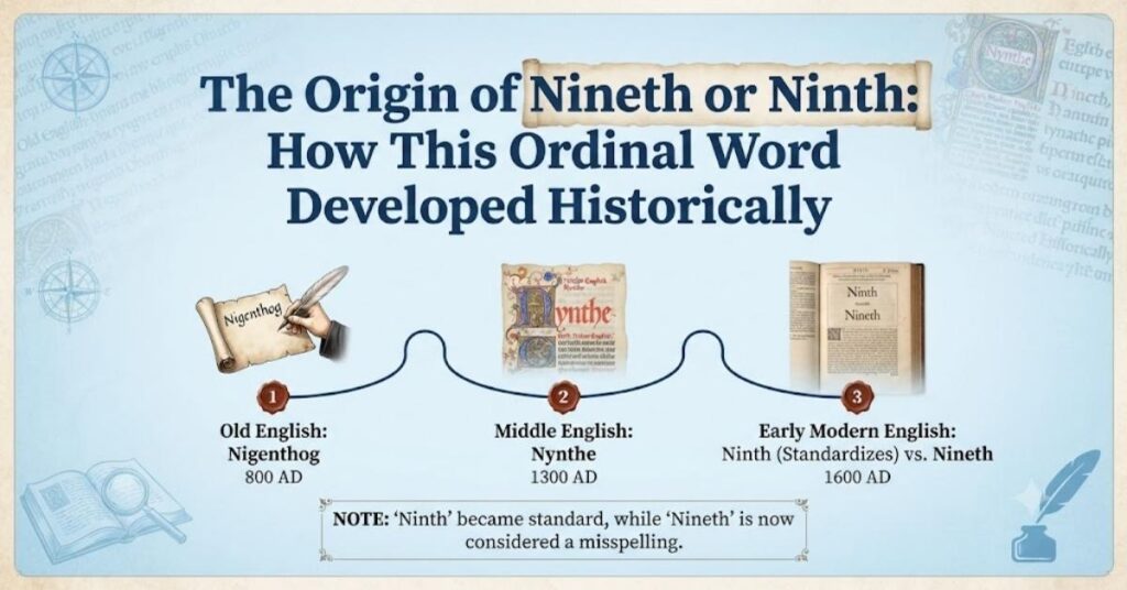The Origin of Nineth or Ninth: How This Ordinal Word Developed Historically