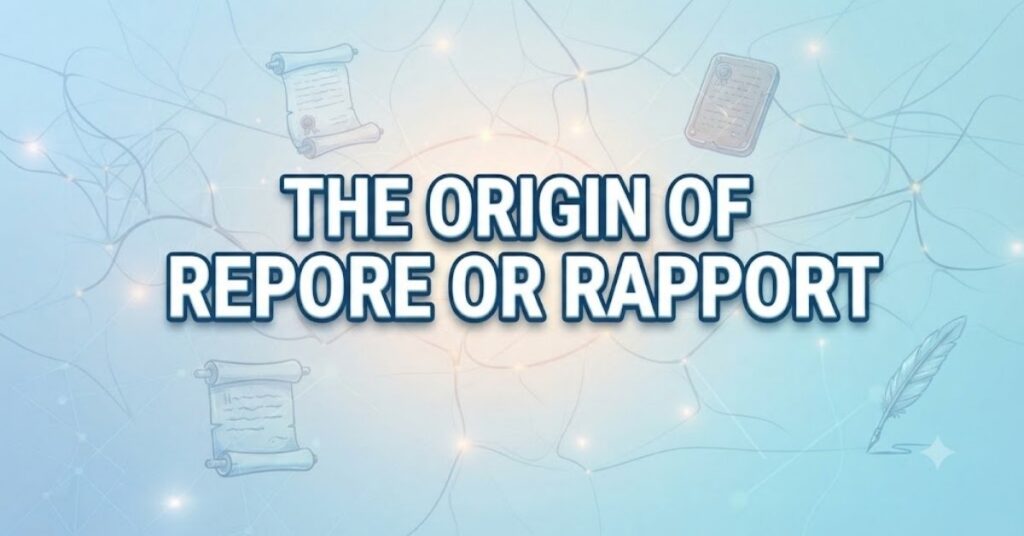 The Origin of Repore or Rapport