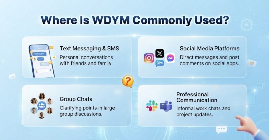 Where Is WDYM Commonly Used?