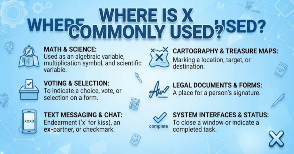 Where Is X Commonly Used?